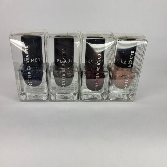 Le Metier de Beaute Rock ‘n’ Romance Mini Nail Lacquer Set NEW Glitter Shimmer - Picture 5 of 10